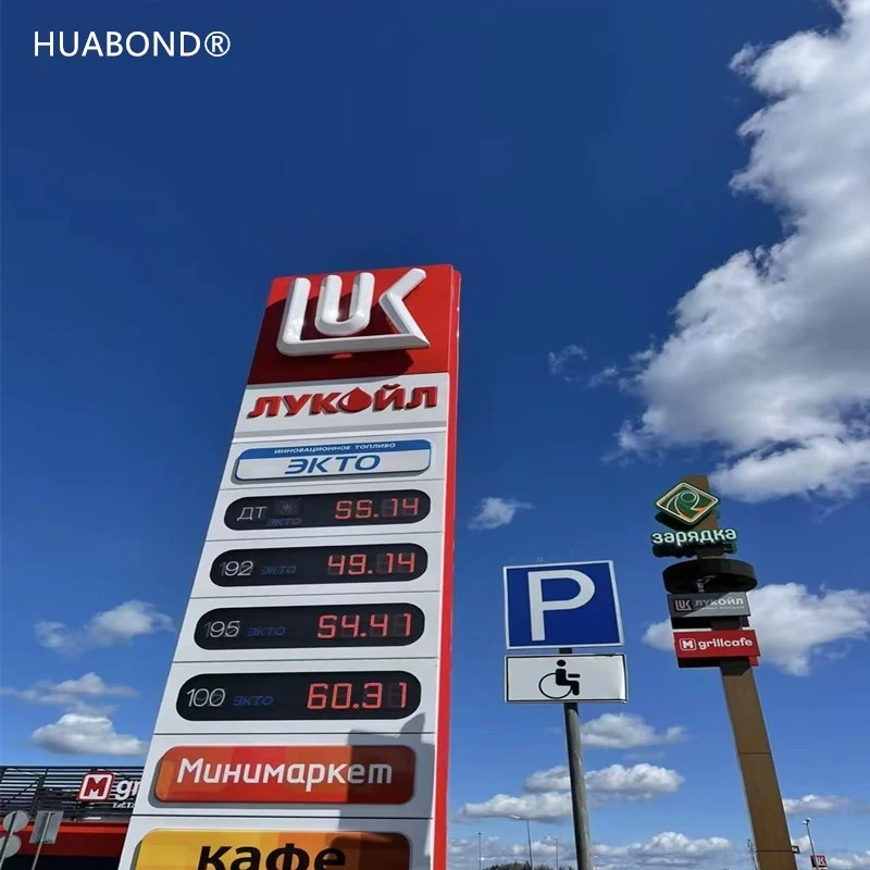 Gas station signs UV-Printed Aluminum Signs Gas station signs UV-Printed Aluminum Signs